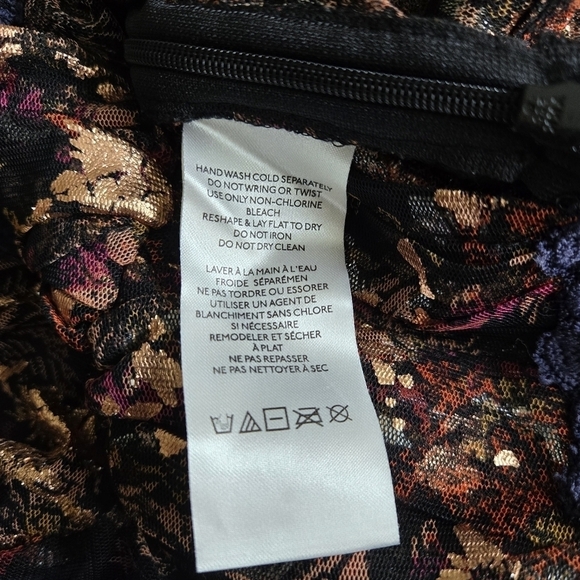 New Free People x REVOLVE Camille Top in Black Combo Size XS NWOT - Picture 12 of 13